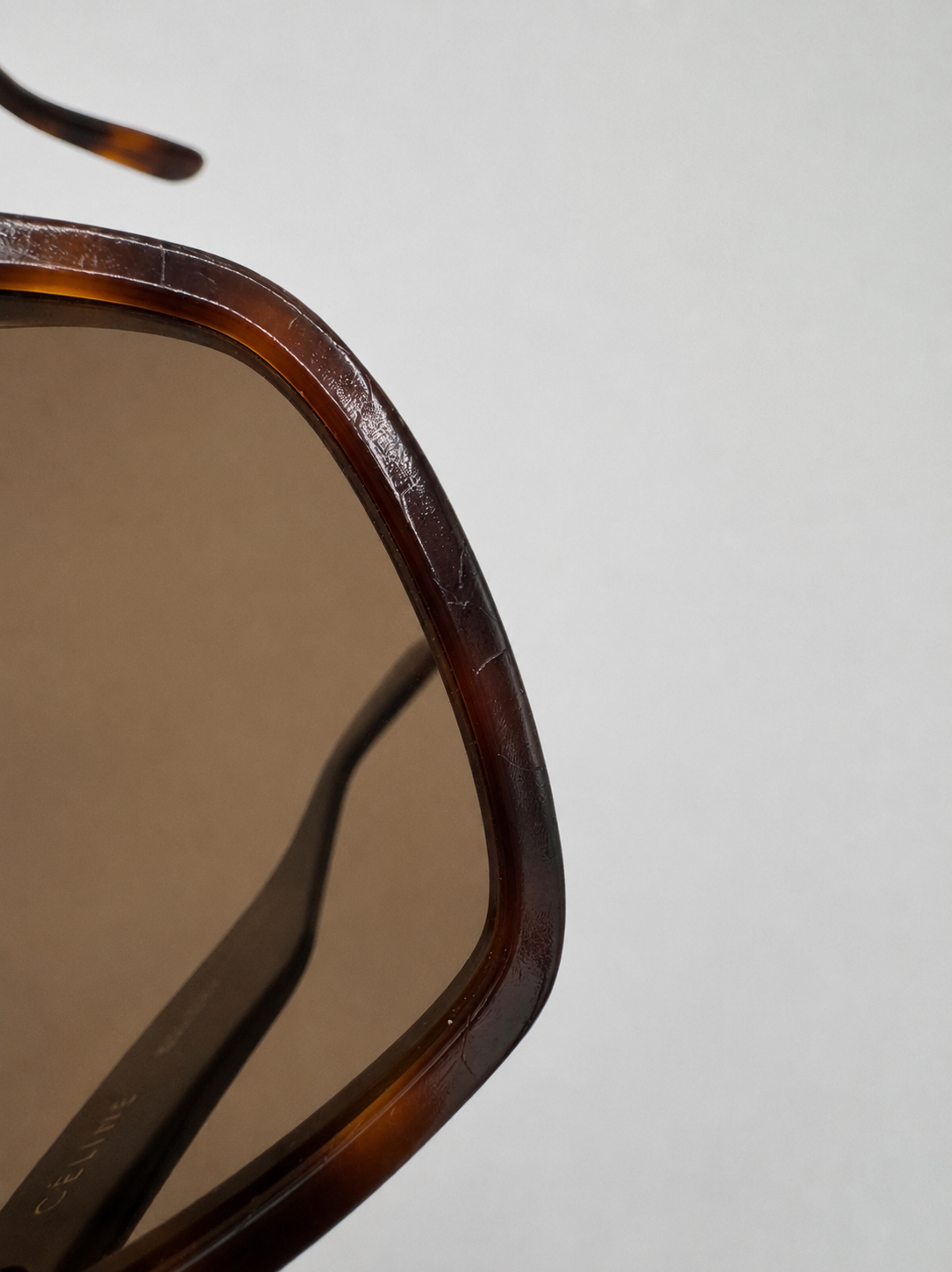 Céline Oversized zonnebril - schildpadmotief