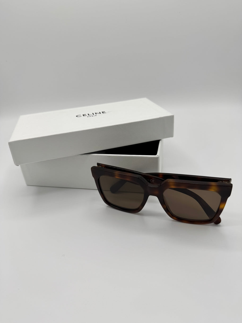 Céline Oversized zonnebril - schildpadmotief