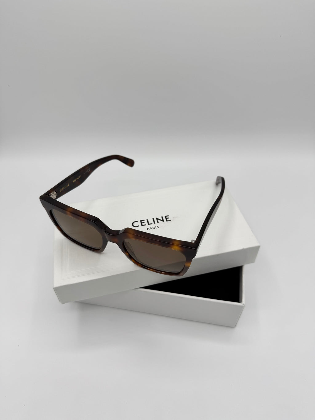 Céline Oversized zonnebril - schildpadmotief