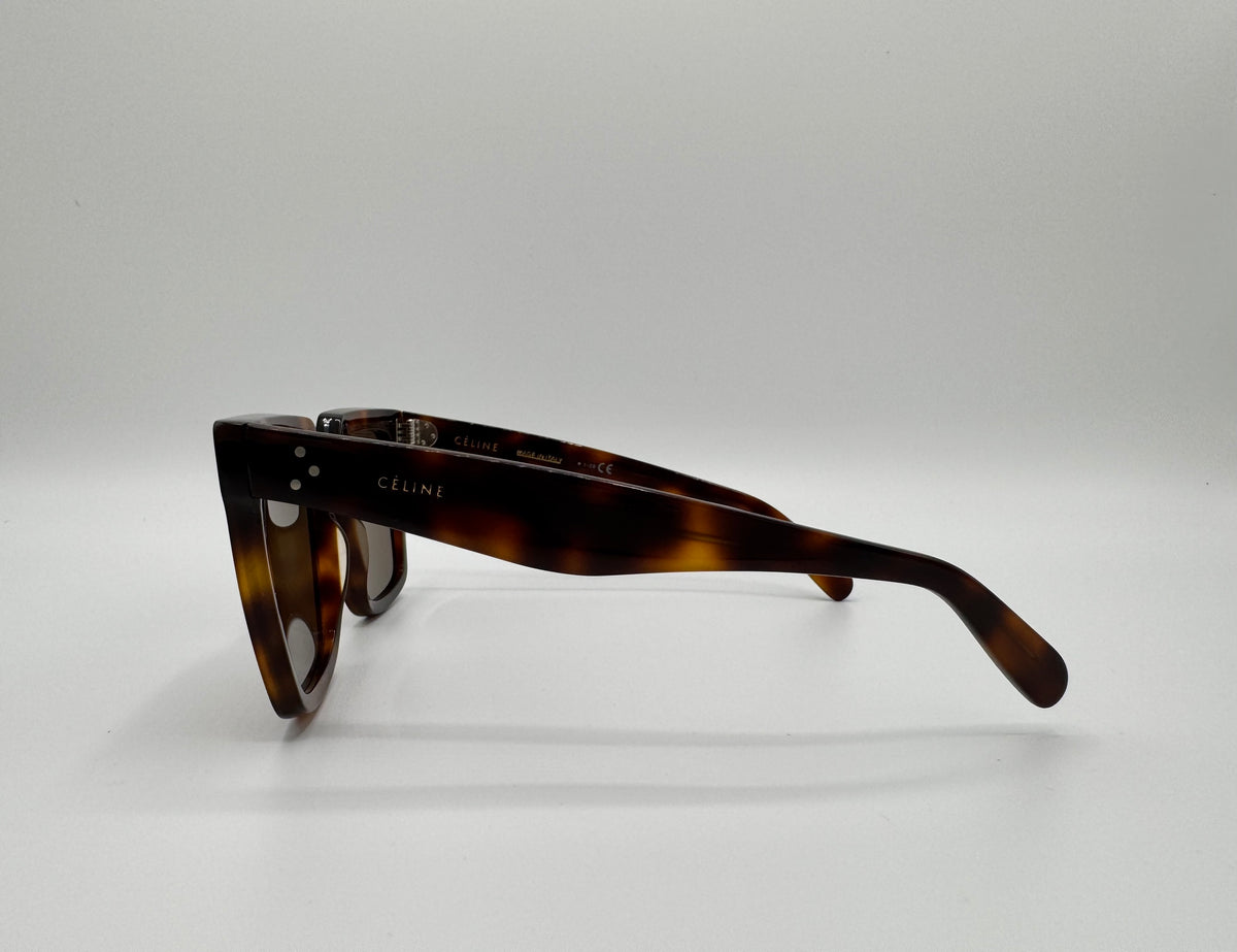 Céline Oversized zonnebril - schildpadmotief